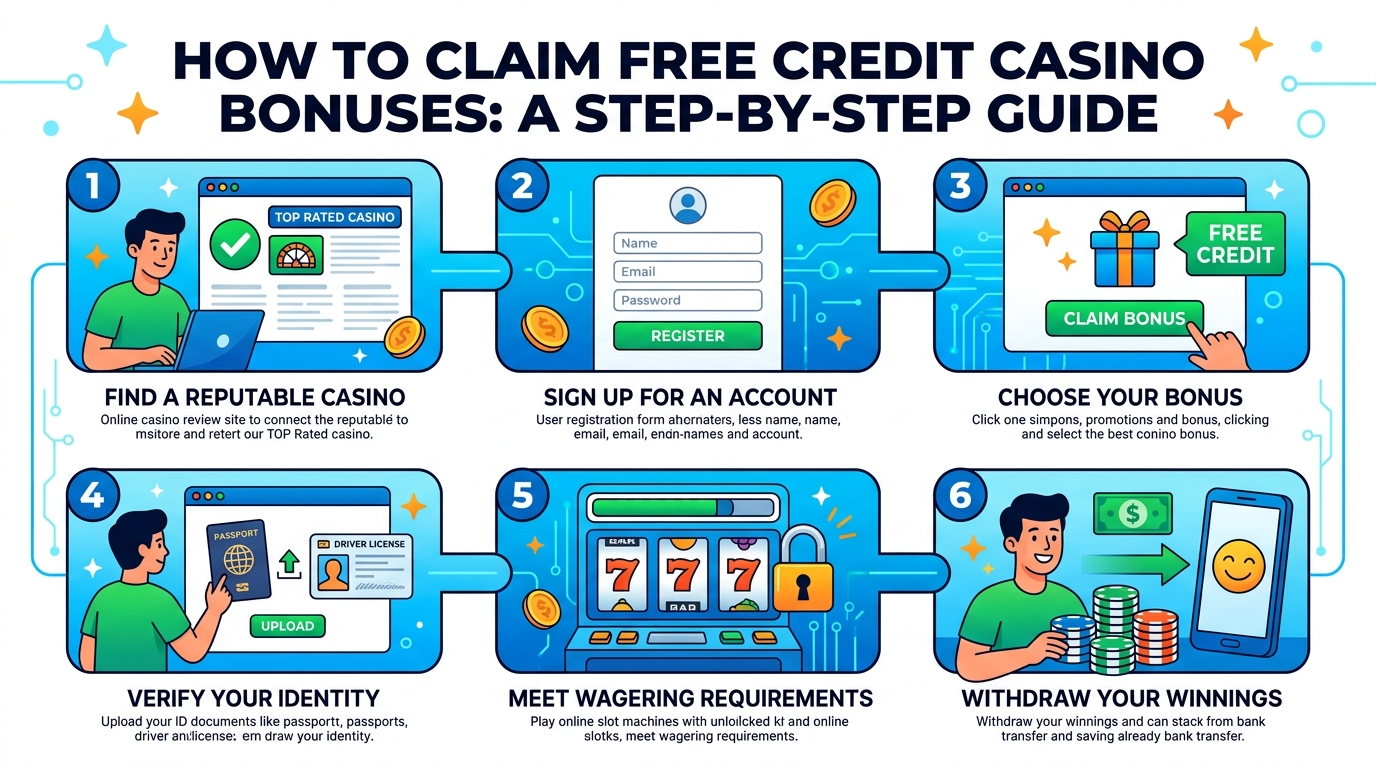 How to Claim Free Credit Casino Bonuses: A Step-by-Step Guide