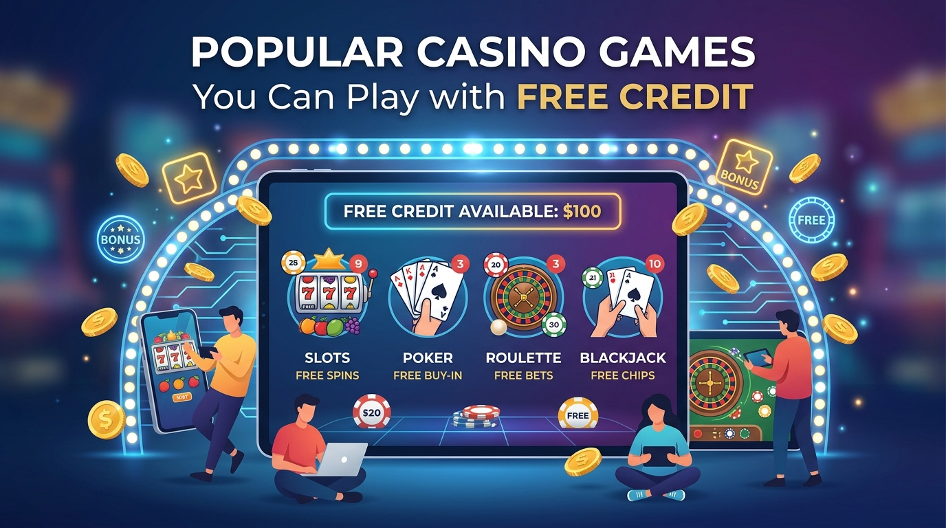 Popular Casino Games You Can Play with Casino Online Free Credit