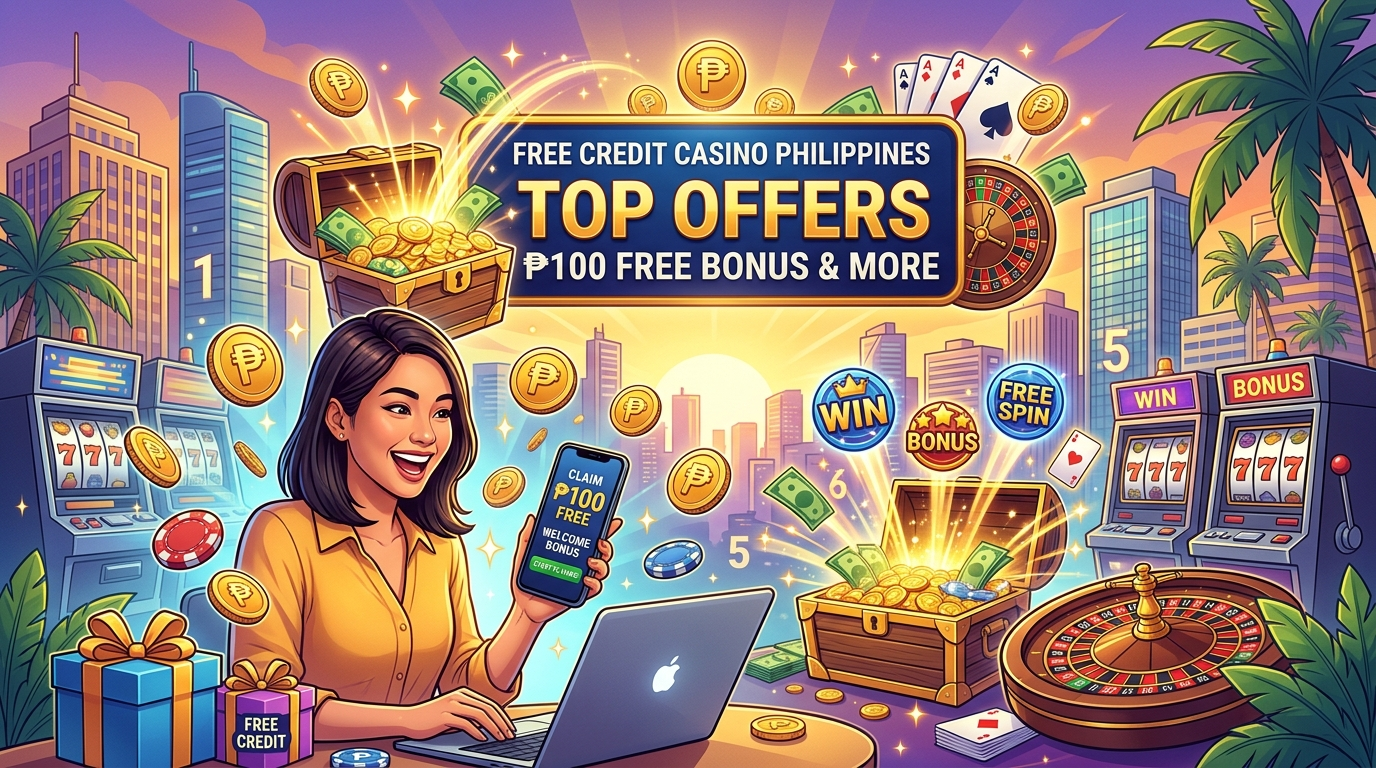 Top Free Credit Casino Philippines Offers: 100 Free Bonus & More