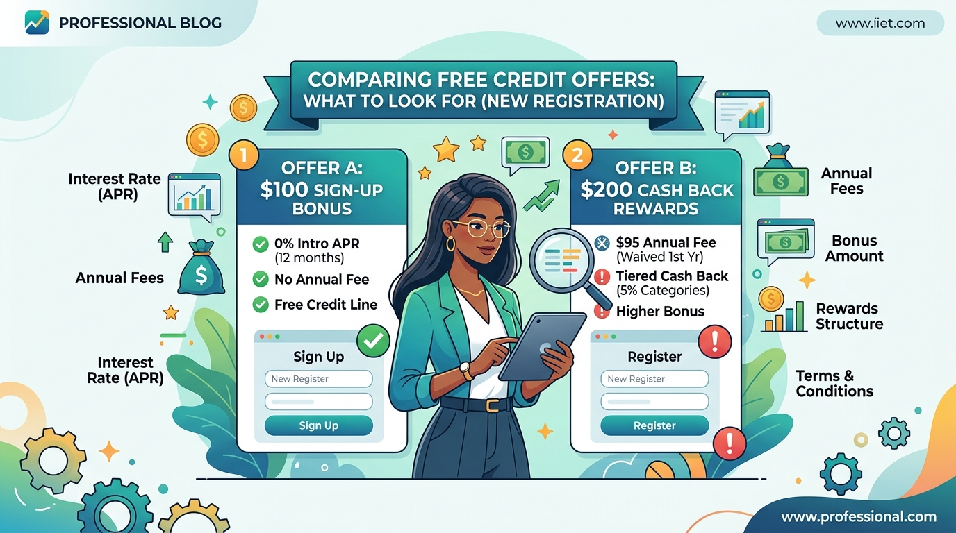 Understanding free credit new register terms